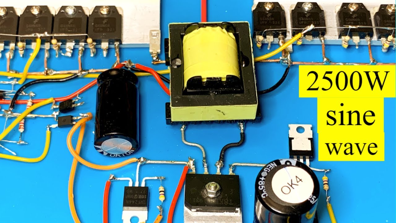 как сделать простой инвертор 2500 Вт, синусоидальная волна, MOSFET, JLCpcb