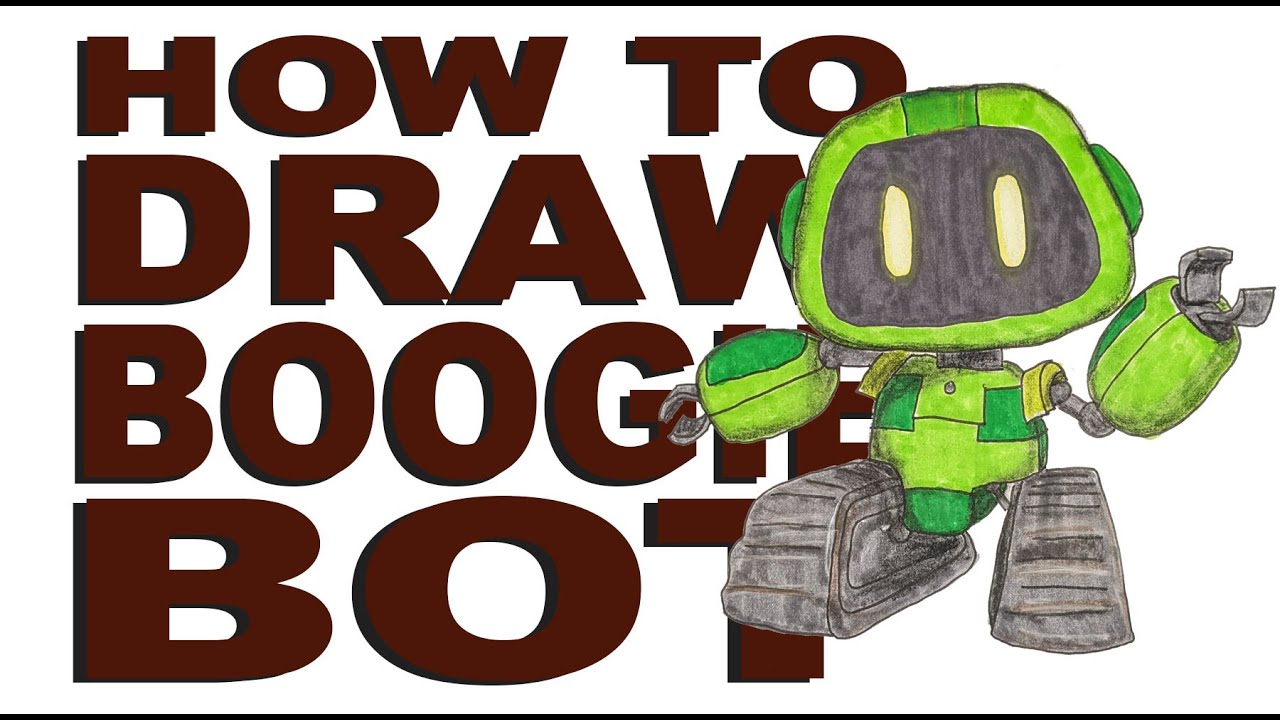 How to draw Boogie Bot (Poppy Playtime)