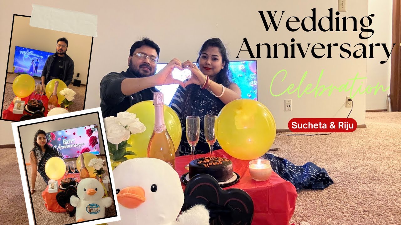 আমাদের বিবাহবার্ষিকীর দিনটা কাটালাম যেভাবে 😊 !!1st Anniversary Celebration 🎊 in USA 