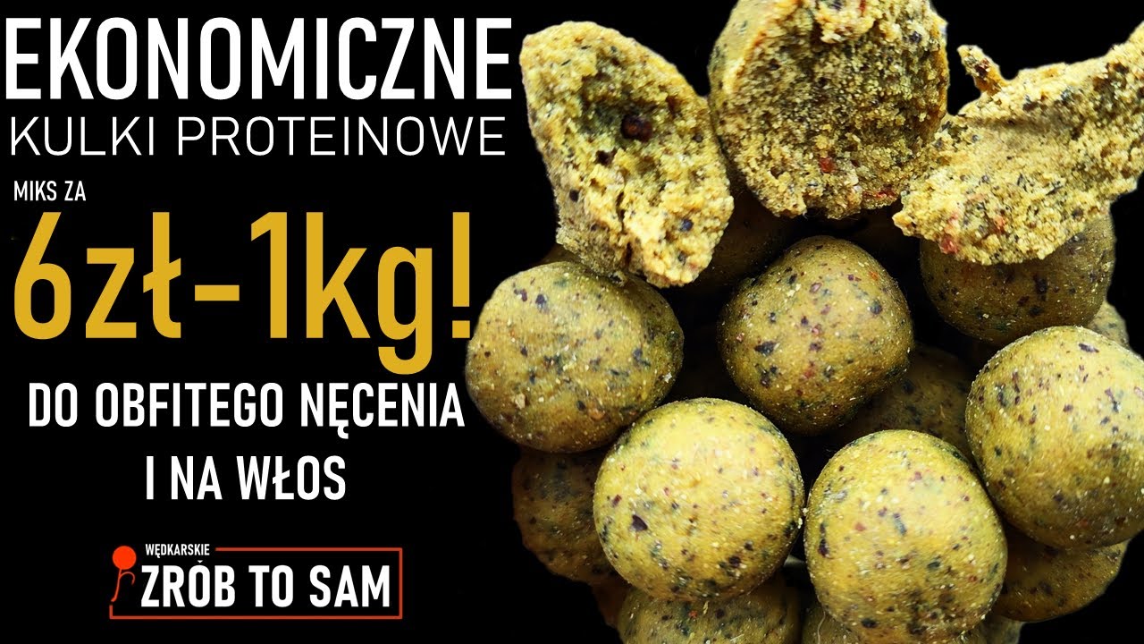 Ekonomiczne kulki proteinowe na karpie i amury