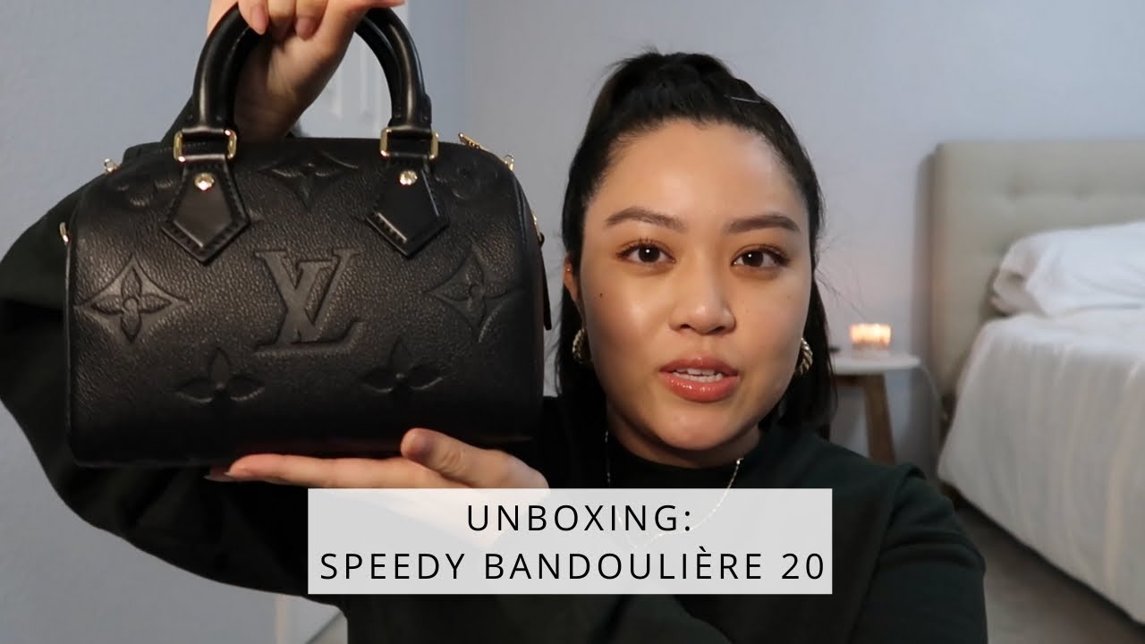 NEW Louis Vuitton Speedy Bandouliere 20 Monogram Empreinte Leather | Unboxing + Review