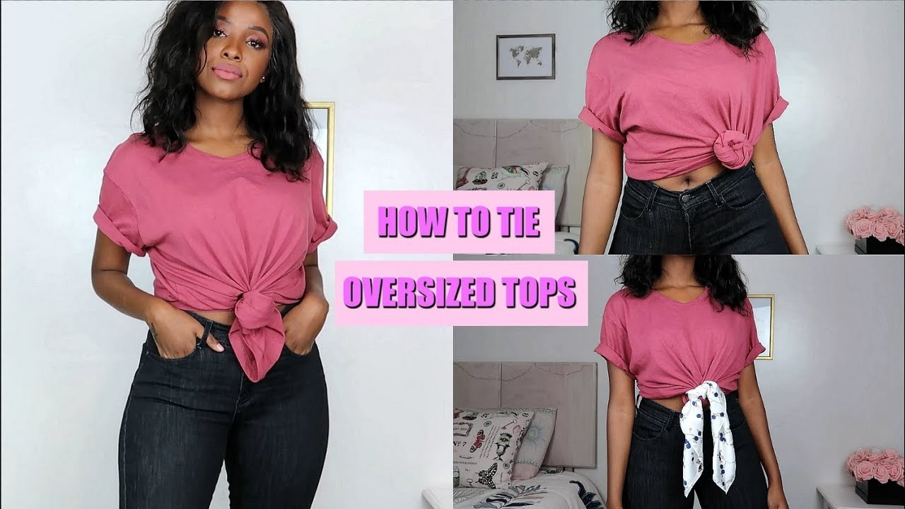 9 Hacks That'll Make Any Oversized T-Shirt Look Stylish!