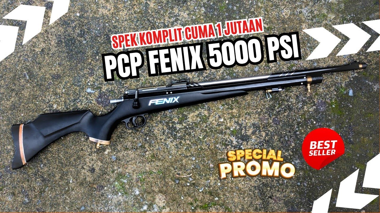 PCP MURAH TAPI GANAS‼️REVIEW LENGKAP & TES AKURASI PCP FENIX 5000 PSI HARGA 1 JUTAAN