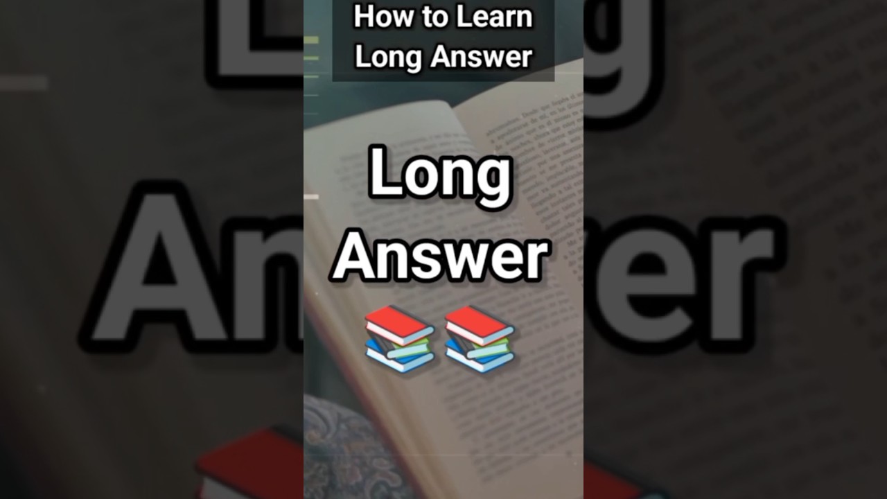 how to learn long answers quickly | long answer kaise yaad kare jaldi #shorts #short