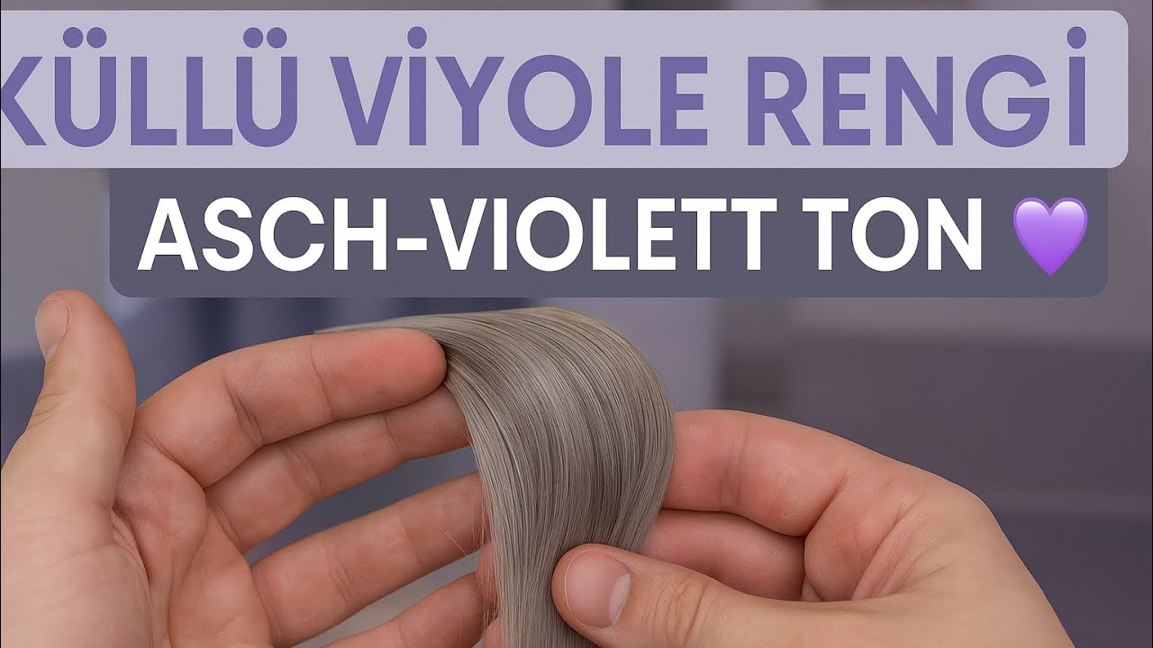 Küllü renk denemesi /Asch-Violett Farbtest – Cool Blonde Ergebnis