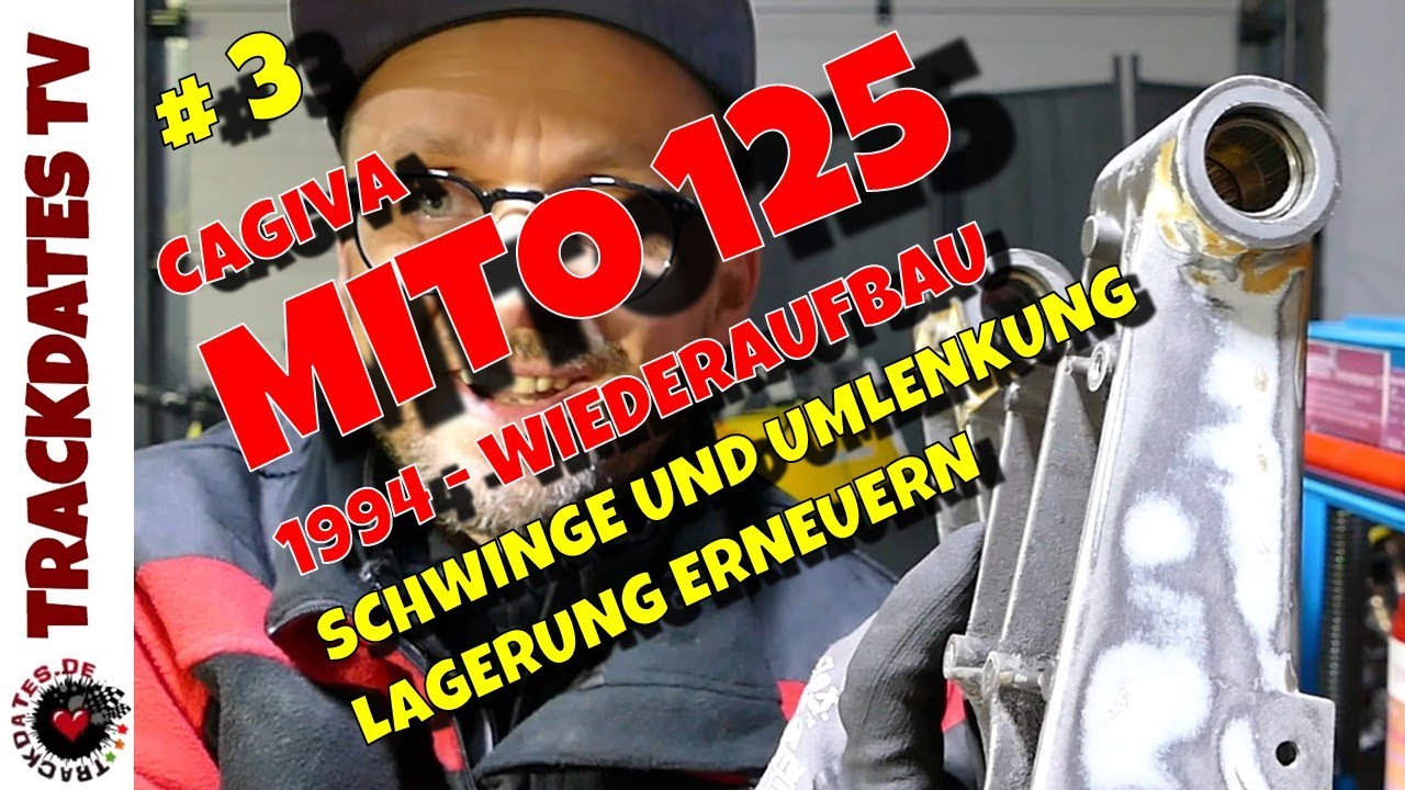 Teil 3 | CAGIVA MITO 125 - 1994 Wiederaufbau | Schwinge und Umlenkung | Lagerung erneuern