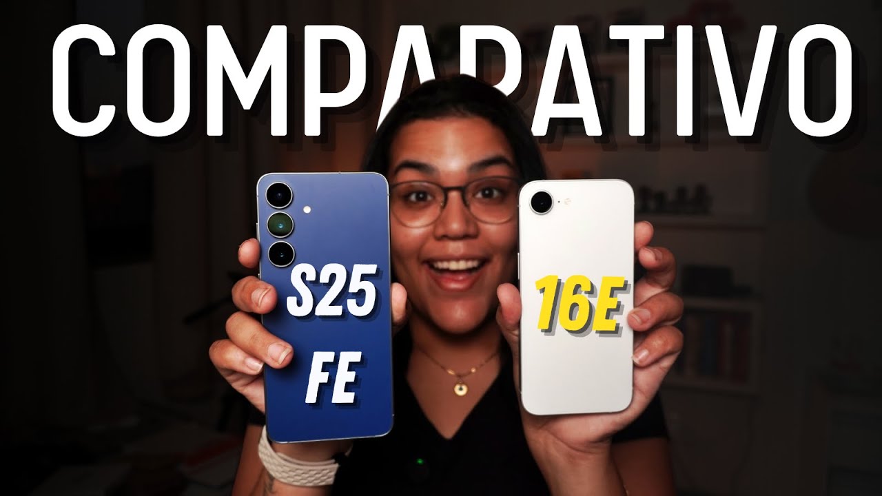 Eu Testei o Iphone 16e e Samsung Galaxy S25 FE e Descobri QUAL &Eacute; MELHOR!