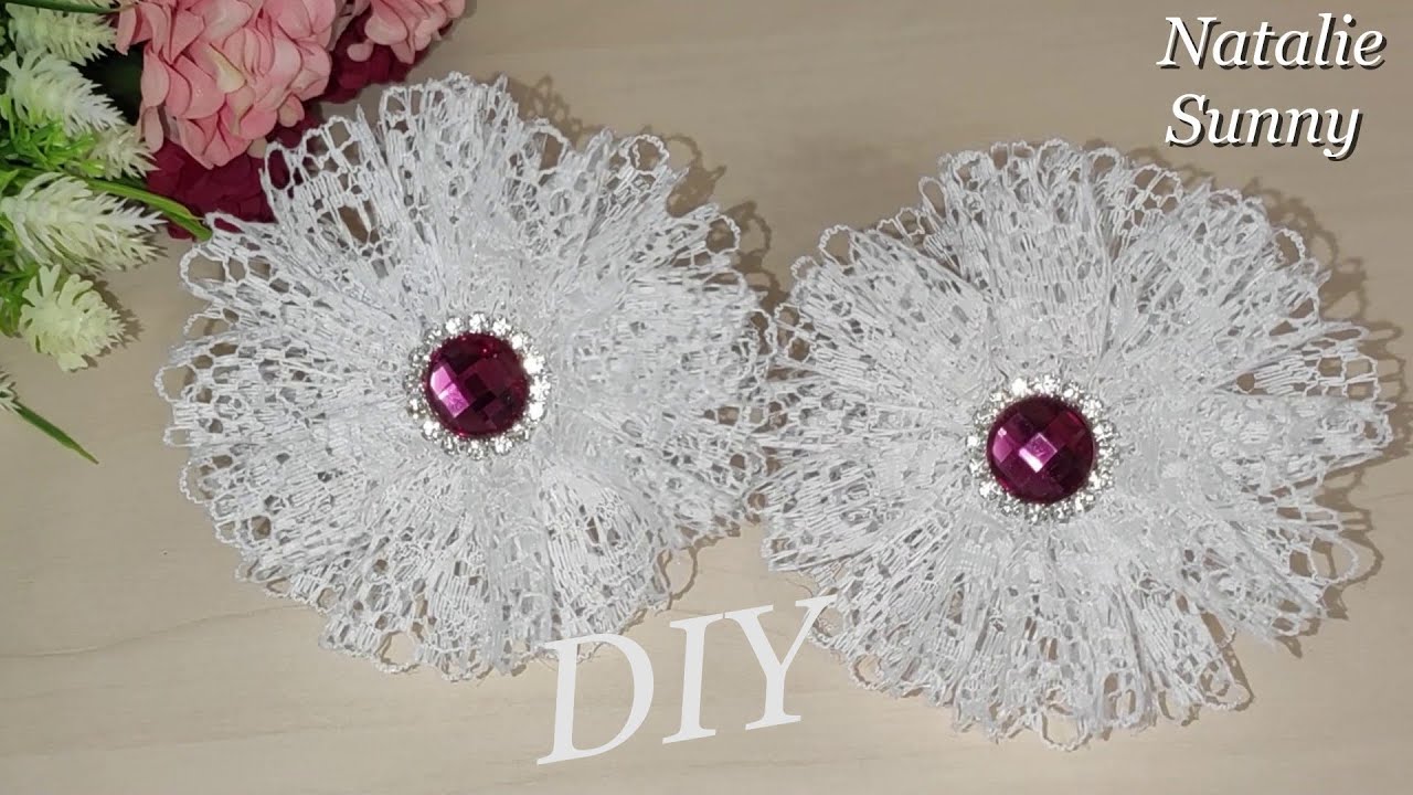 Банты из кружева / Делаются быстро, смотрятся отлично / DIY