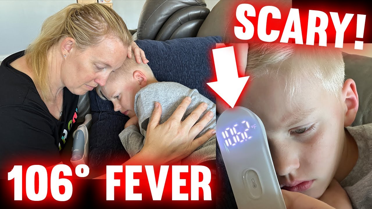 Michael Has a 106° Fever! VERY SCARY!