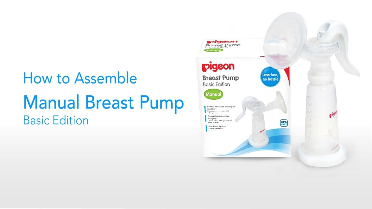 How to assemble PIGEON Manual Breast Pump Basic Edition