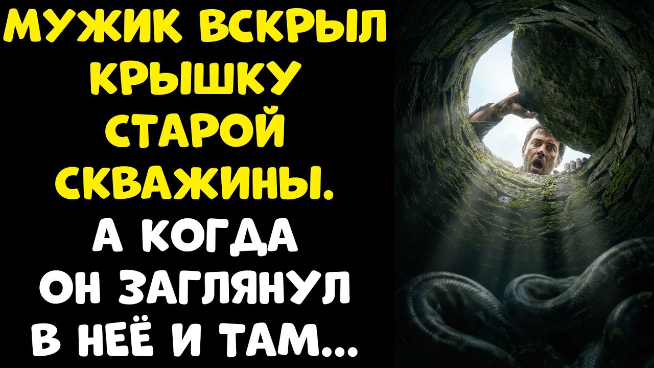 Работяга вскрыл крышку старой скважины, а когда заглянул в неё — обомлел...