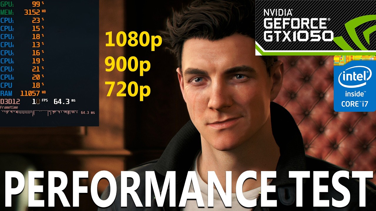007: First Light на GTX 1050 | 1080p, 900p, 720p