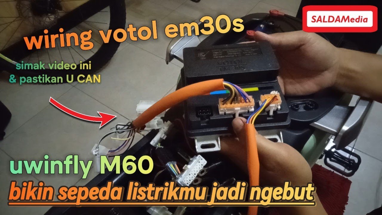 cara pasang controller votol em30s pada uwinfly m60
