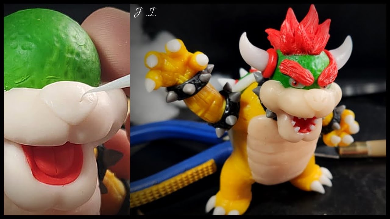 Como hacer a BOWSER en [PLASTILINA PORCELANA FRIA] Super Mario Bros