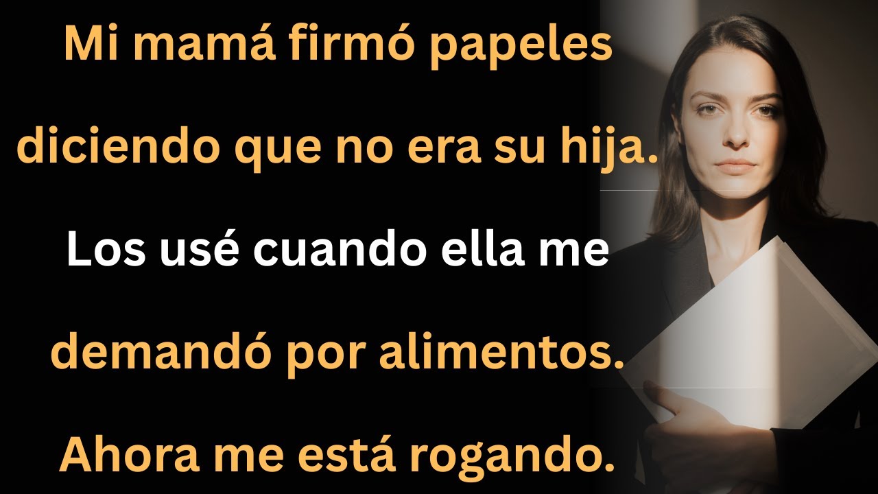 Mi mamá me negó como hija… ahora me suplica ayuda que antes me negó.