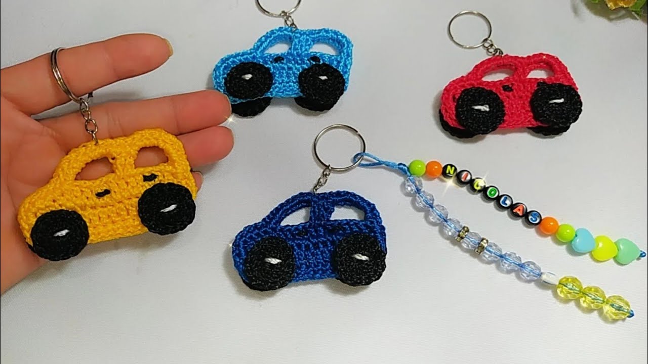 CARRO CHAVEIRINHO EM CROCHÊ/ RÁPIDO E FÁCIL DE FAZER!!🚐🚐