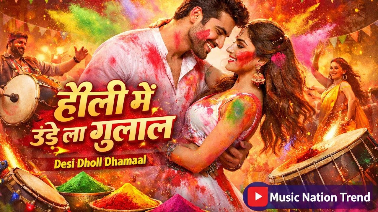 Holi Mein Ude La Gulal | Desi Dhol Dhamaka 2026 💥 New Hindi Romantic Holi Song 