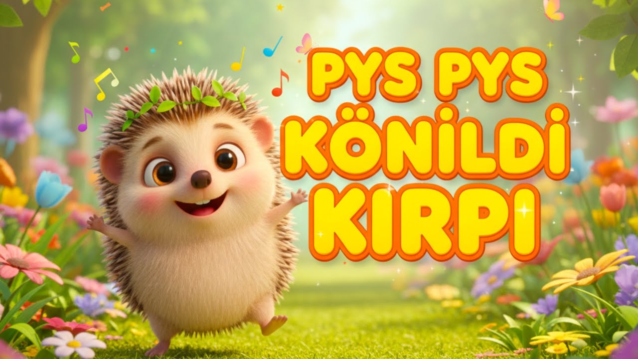 Пыс пыс көңілді кірпі | Балаларға арналған көңілді ән | Орман кейіпкерлері#балаларәні #қазақшаәндер