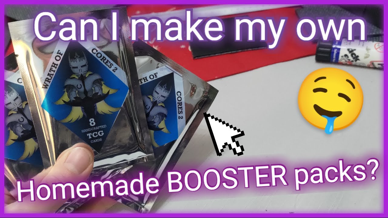How I'm making Custom Homemade TCG booster packs!
