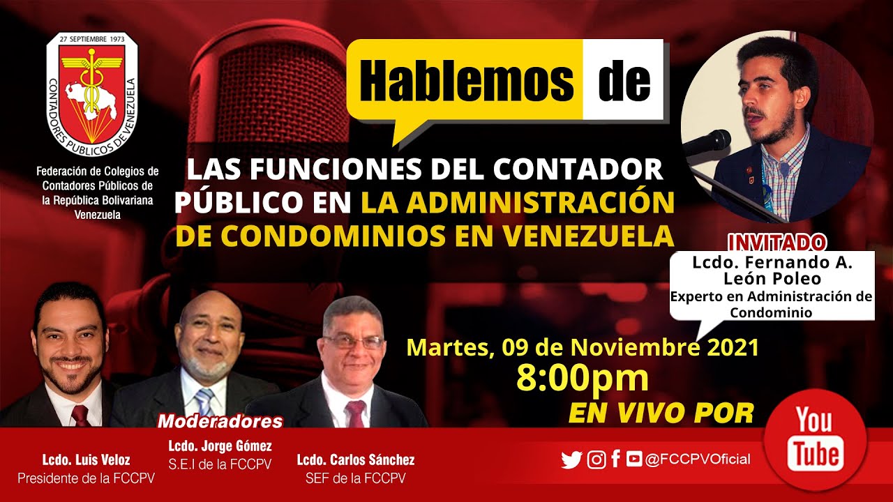 HABLEMOS DE: Las Funciones del Contador Público en la Administración de Condominios en Venezuela.