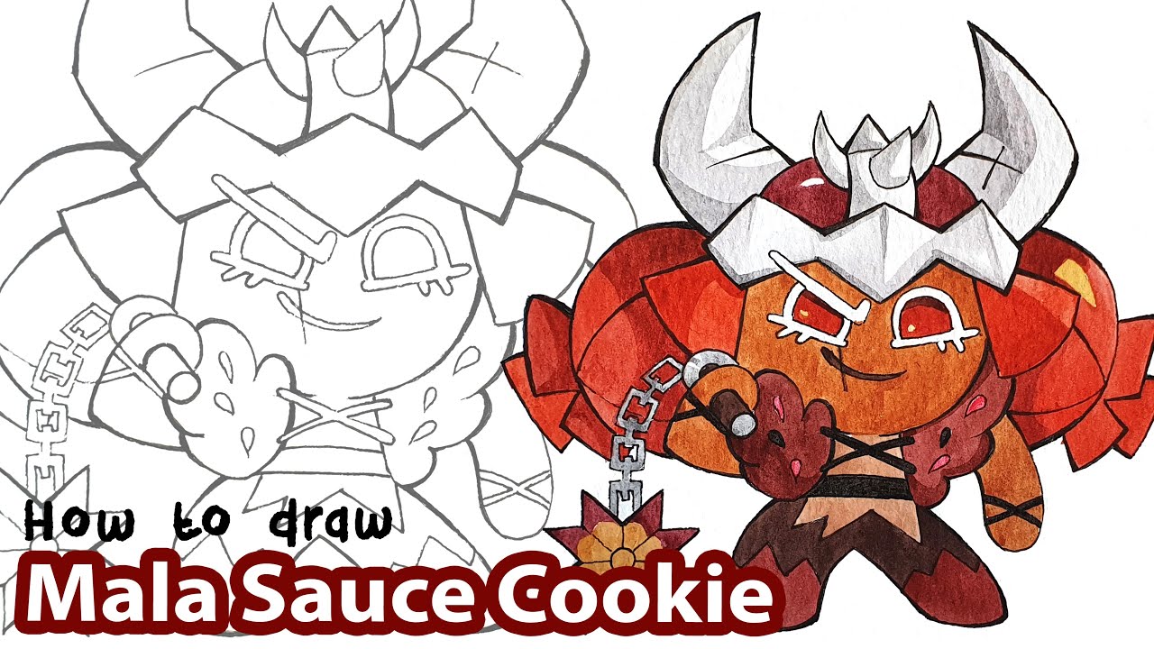 How to draw Mala Sauce Cookie | Cookie Run Kingdom