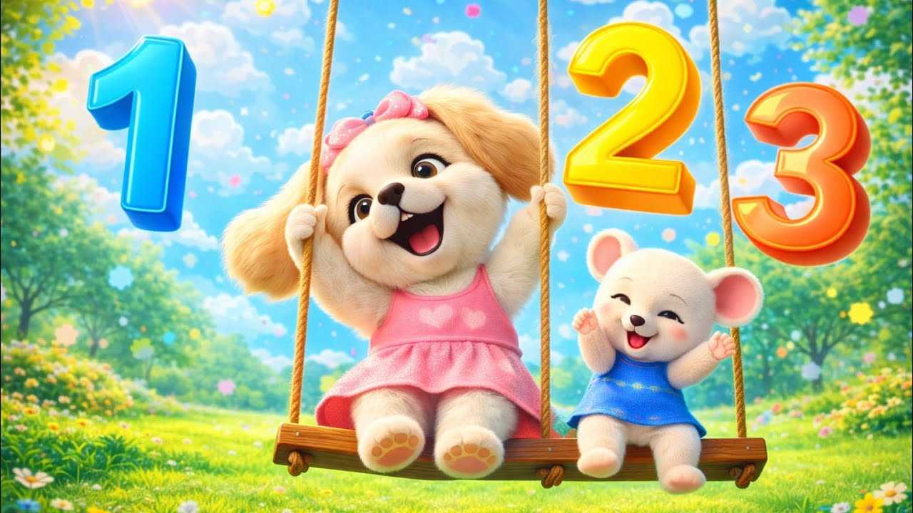 Counting 1 to 10 with DuDo & PiPi 🎵 | Swing Game & Fun Learning 🐾