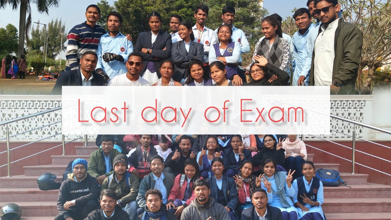 Last day of Exam ! P.g.Department of Kolhan university!Commerce Department!! Rungta garden Chaibasa 