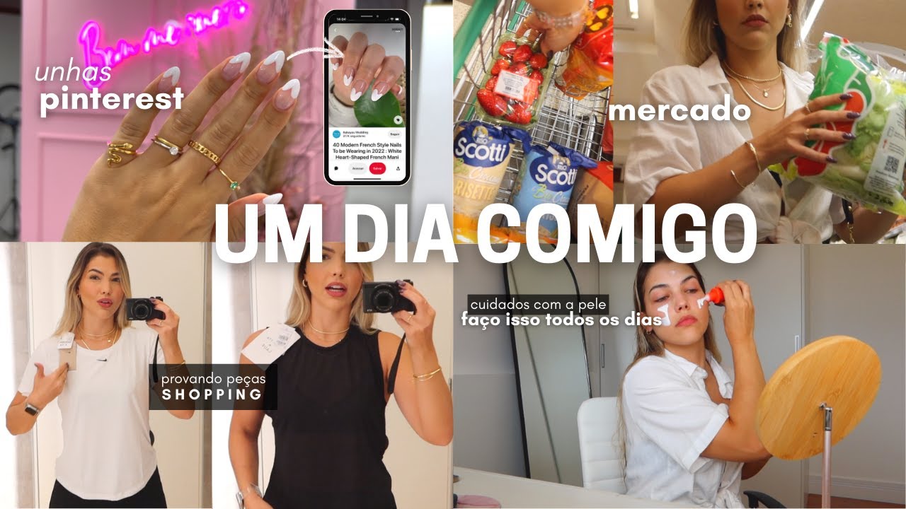 UNHAS PINTEREST, SHOPPING, SKINCARE, MERCADO ✨ UM DIA COMIGO