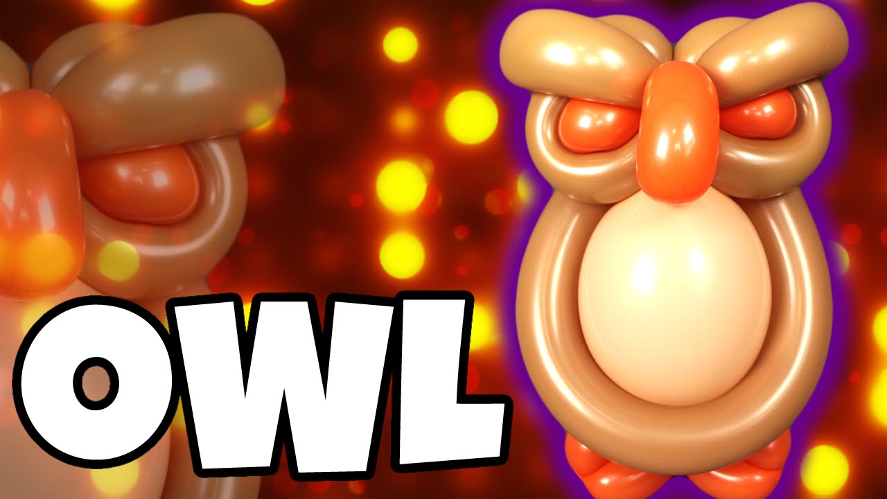 BIG TUMMY OWL Balloon Animal Tutorial - Learn Balloons with Holly & Special Guest Cody Williams!