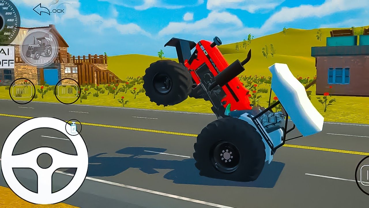 Indian vehicles simulation 3d - Two Tractor Drive 😄
