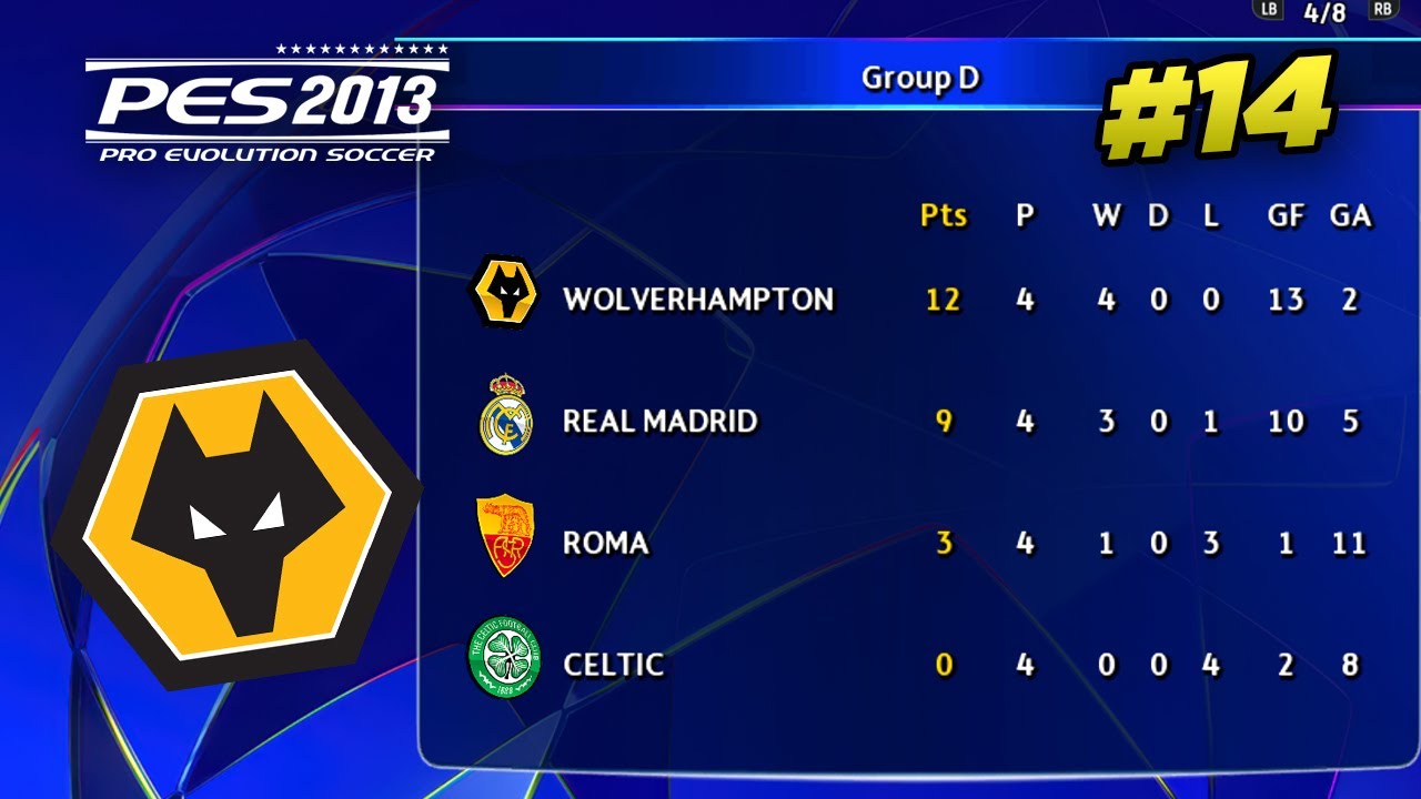 WOLVES MELAJU KE BABAK 16 BESAR UCL #14 | Master League PES 2013