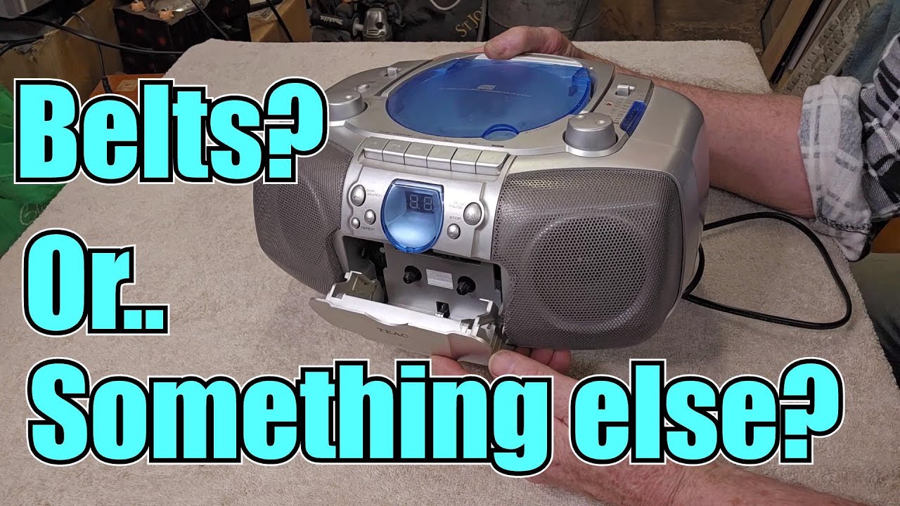 How to Repair a 1990s Teac Cassette Tape Boombox with No Drive! Broken Belts or Something Else?