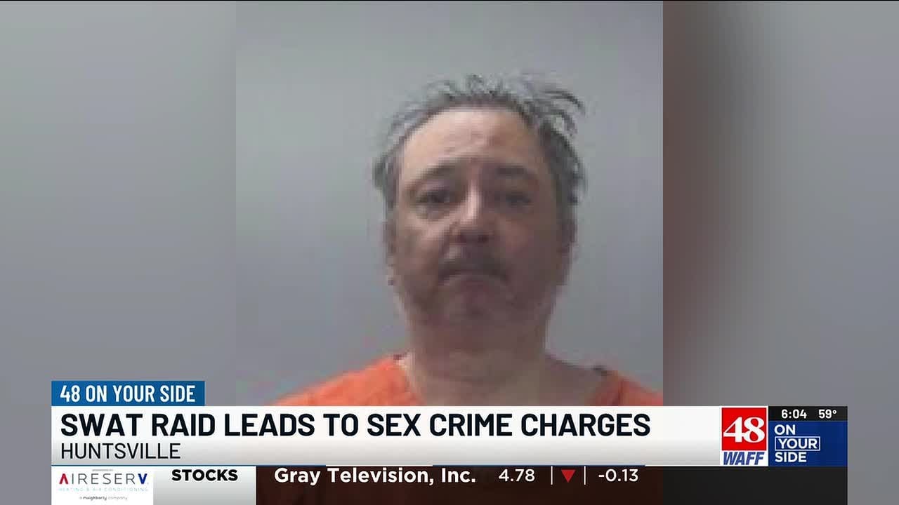 Huntsville man charged with sex crimes against children following SWAT raid into home