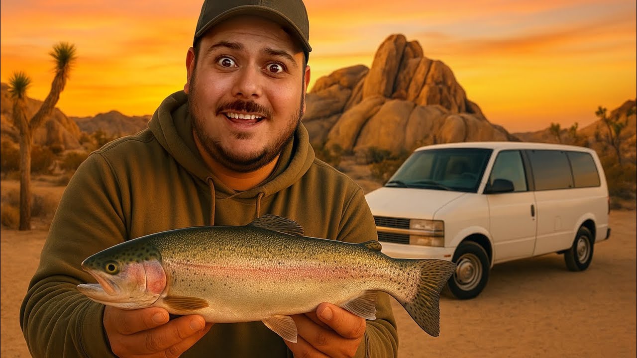 Joshua Tree CAMPING & Big Bear Lake Trout FISHING 
