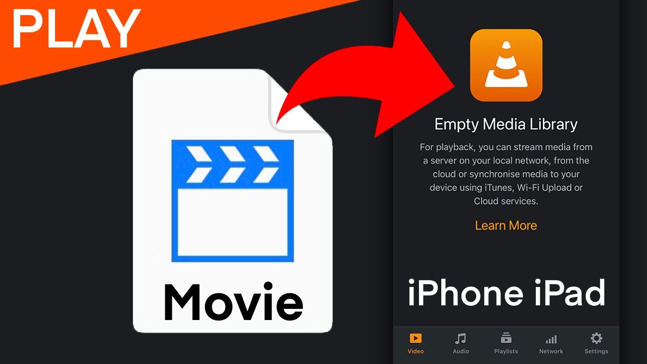 VLC Player Empty Media Library | How to Play (Movie) Video Audio Files in VLC iPhone iPad (iOS)