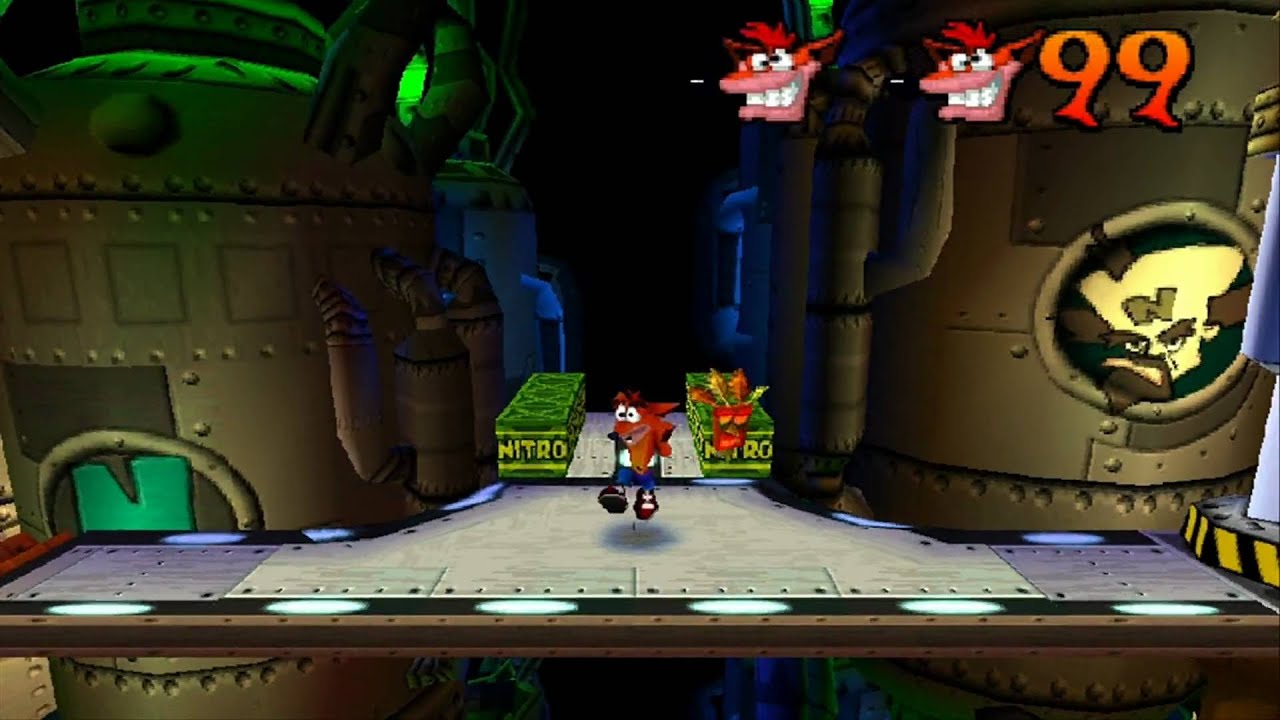 Crash Bandicoot 2 - 100% Gameplay, Level 21 Piston It Away