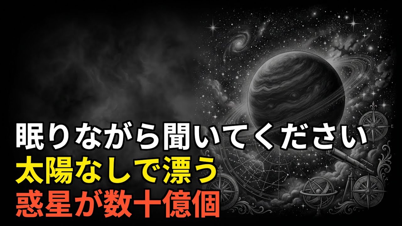 🌙 眠る前に聴く 天の川銀河には太陽なしで漂う惑星が数十億個存在する #睡眠ドキュ