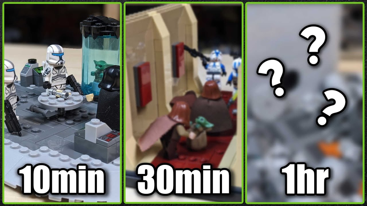 I Built Three Of The Biggest Unsolved Mysteries In Star Wars As LEGO Mocs In 10min 30min and 1hr!