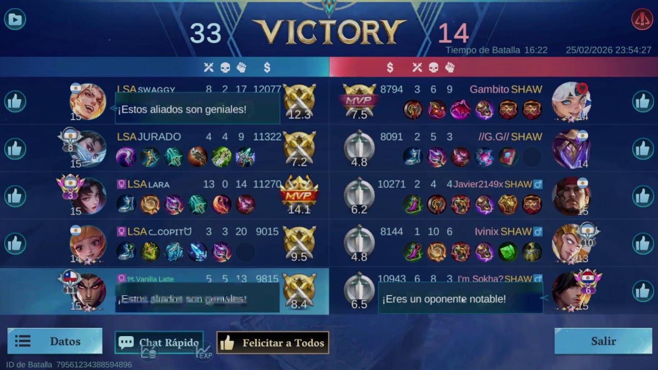 LSA FLUX VS LSA SHADOW - A 2 PARTIDAS
