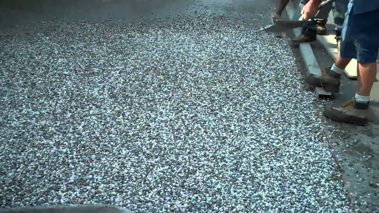 Exposed Aggregate Concrete installation
