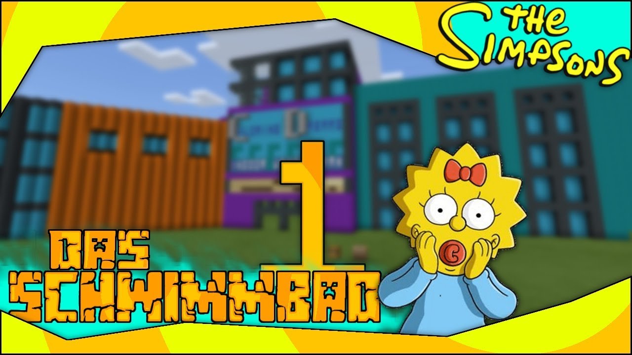 Minecraft Simpsons | Schwimmbad Teil 1 Tutorial | der Eingangsbereich