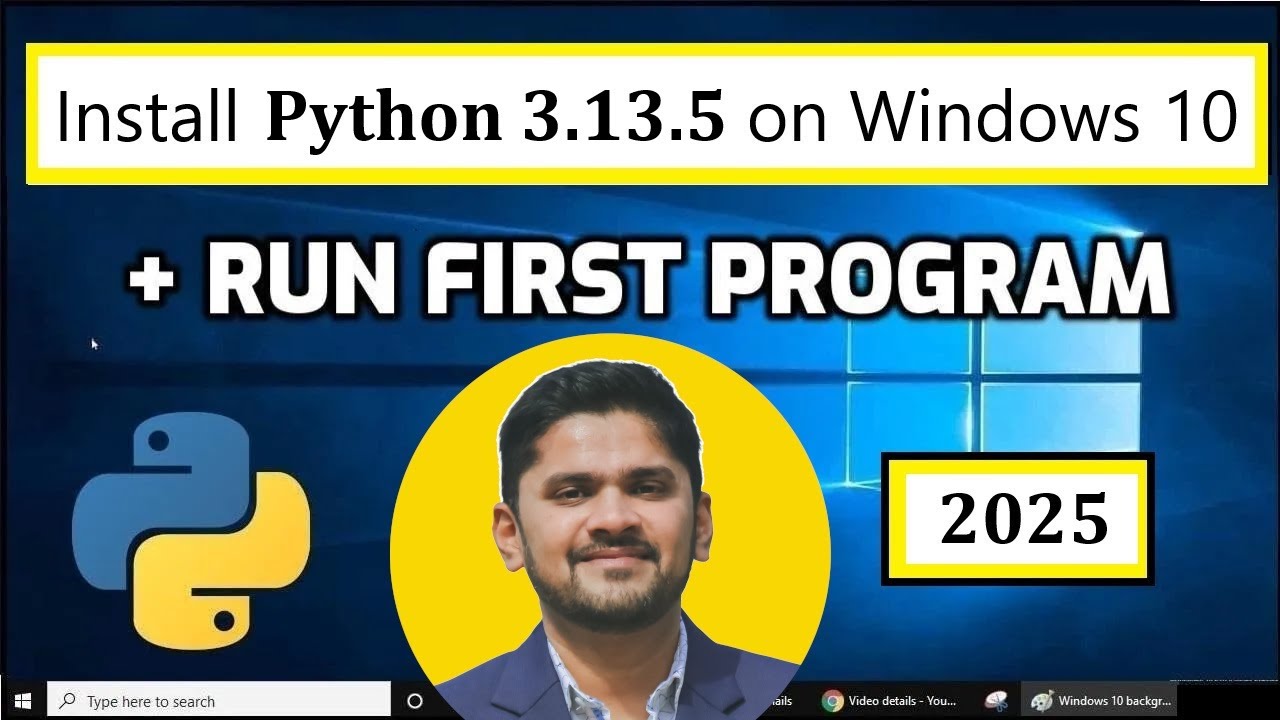 How to install Python 3.13.5 on Windows 10