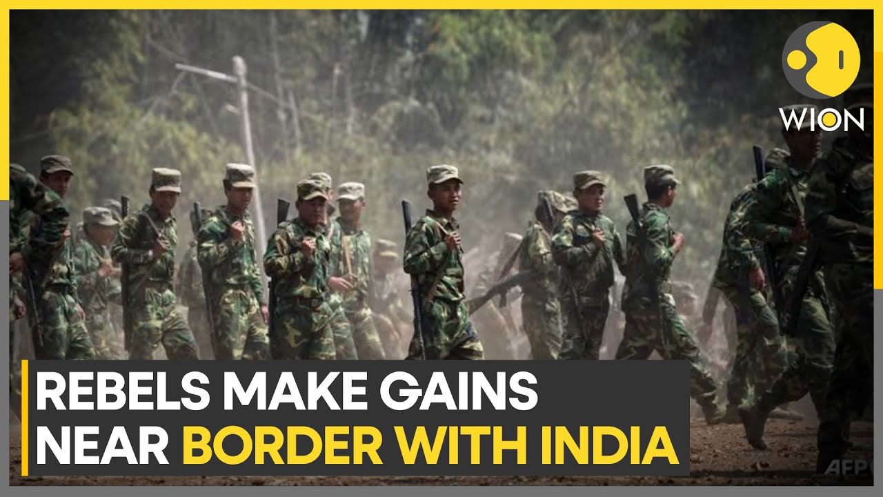 Myanmar rebel groups take control of a border post with India, 200,000 people displaced | WION
