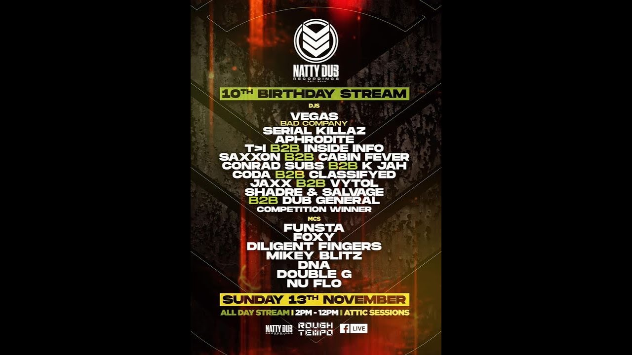 Vegas (Bad Company Uk) & Funsta - Natty Dub 10th Birthday Party 13.11.2022