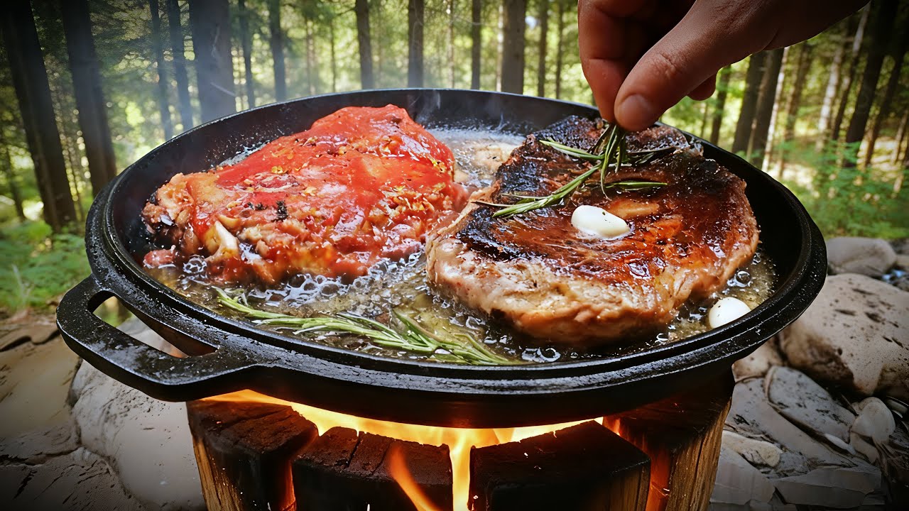 The Secret to a Perfect Ribeye on a Finnish Candle 🥩🔥