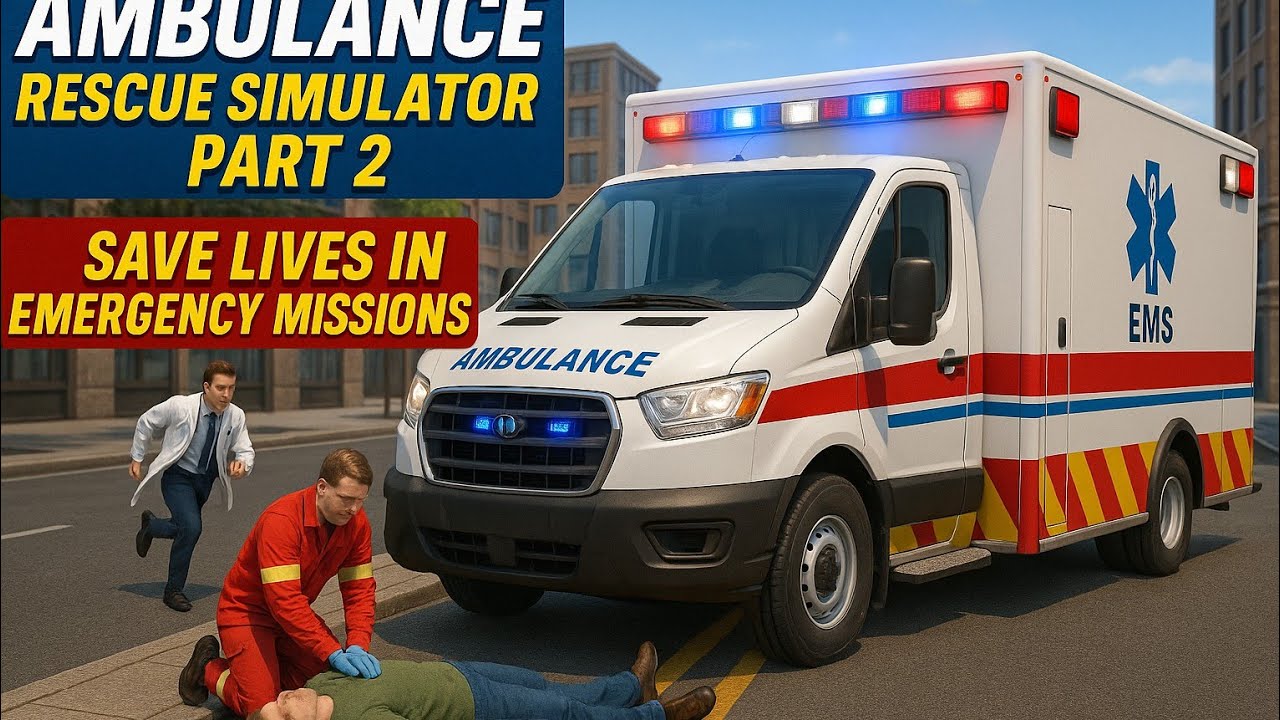 Emergency Ambulance Driving Game – Realistic Rescue Challenge - Part 2 SADUZZLE