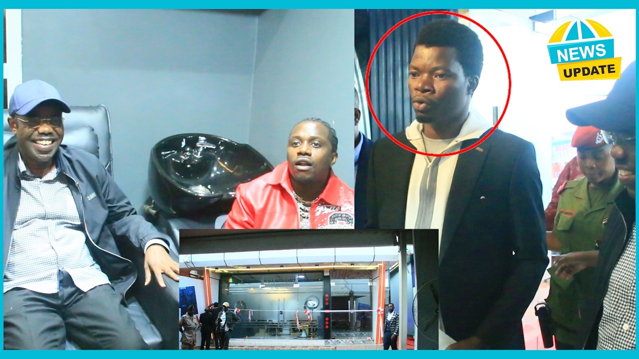 SHUHUDIA SALOON YA KISASA YA MFANYABIASHARA WA MADINI ILIVYOZINDULIWA KIFAHARI/ RC GEITA, RAYVANY..