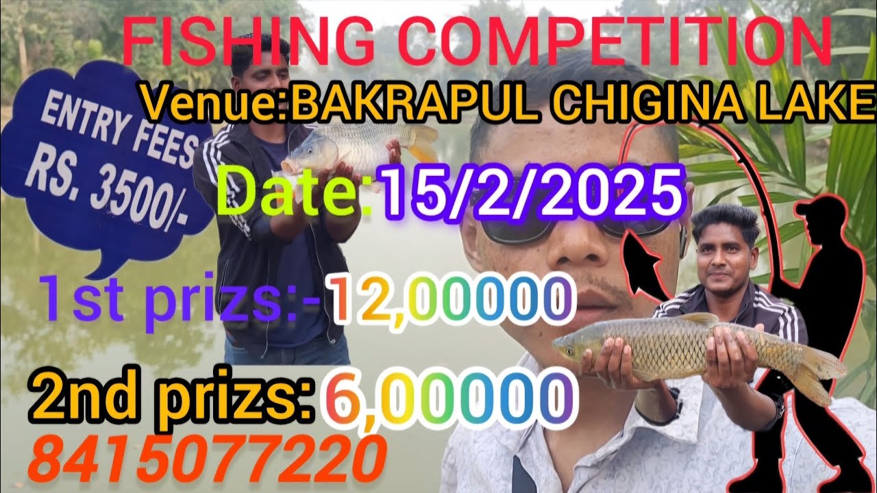 ₹1st prizs 12.00000 L ka FISHING COMPETITION hone ja rahahe Chisinau lake me......