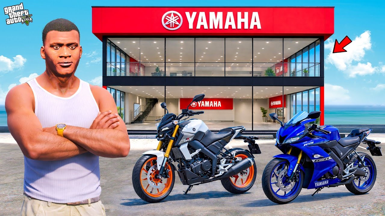 Franklin & Chithappu Build Yamaha Showroom With Grandpa in Gta 5 