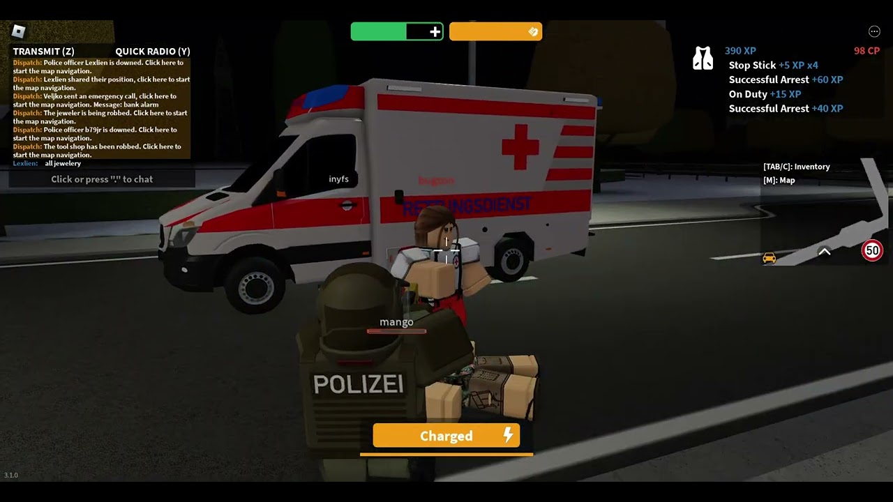 Emergency Hamburg SEK Nice Gameplay! Shots Fired, Stingers! | ROBLOX (AmateurZ)